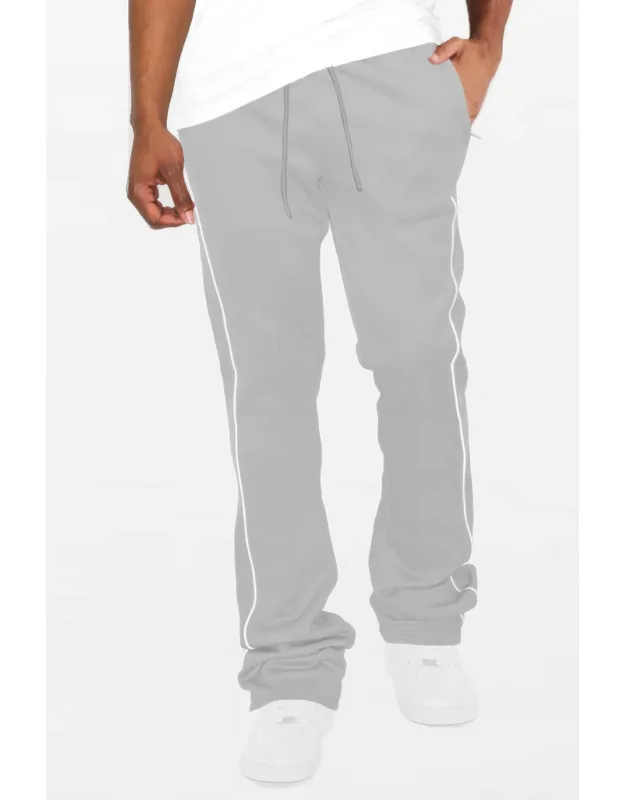 Side Pipe Stacked Flare Pants