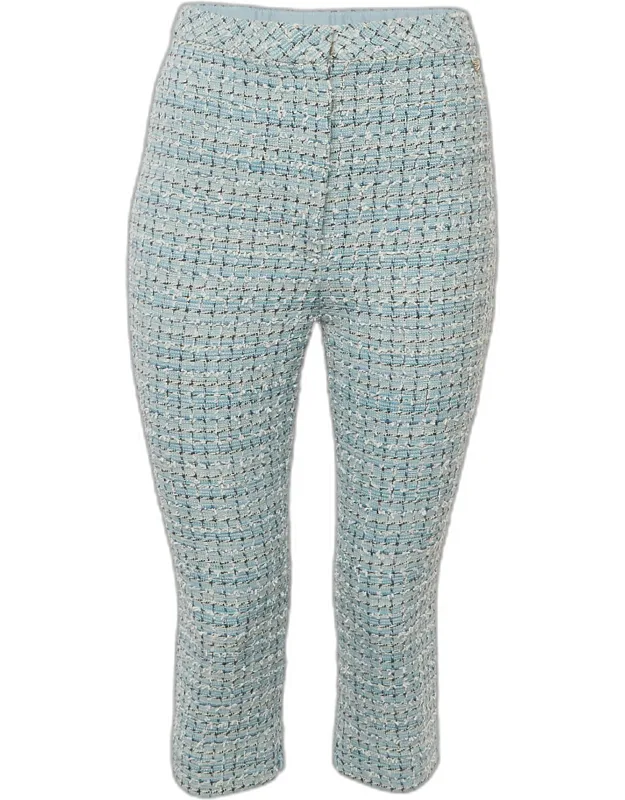 Tweed Tapered Capri Pants