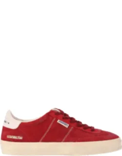 Rounded Toe Leather Sneakers