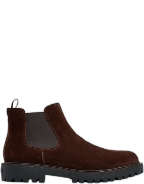 Folder Suede Lug-sole Chelsea Boots