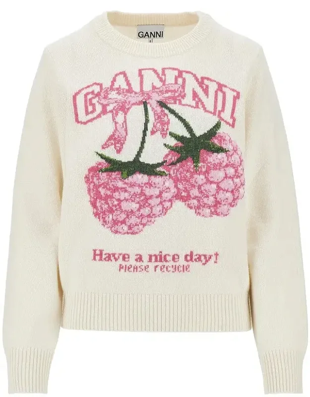 Raspberries Wool-blend Sweater