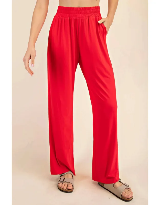Viscose Modal Wide Leg Pants