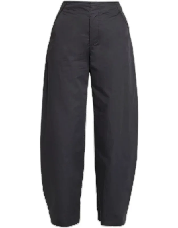 High-rise Poplin Pants