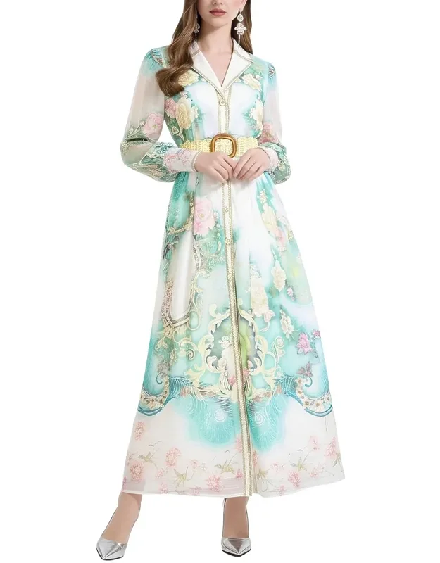 Maxi Dress - Approximately 52.4in From Shoulder To Hem