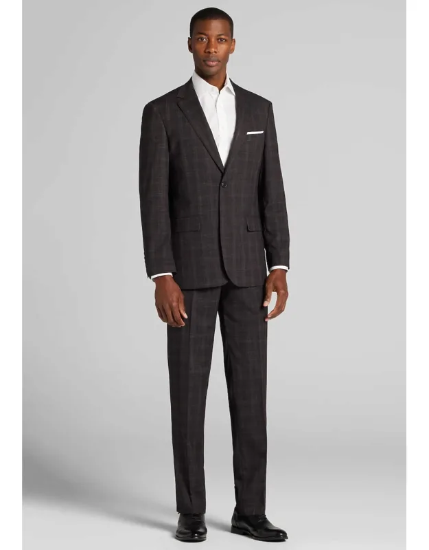 1905 Collection Tailored Fit Plaid Suit Jacket