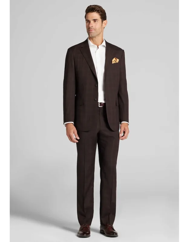 1905 Collection Tailored Fit Plaid Suit Jacket