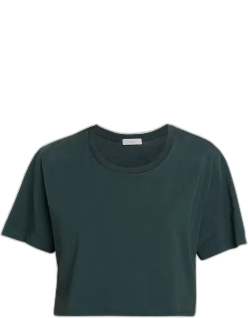 Cropped Cotton Tee