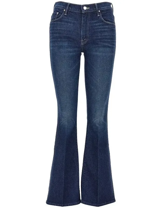 Stretch Cotton Denim Flared Jeans