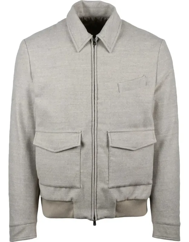 Virgin Wool Aviator Jacket
