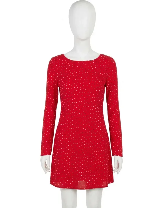 Campbell Dot Crepe Mini Dress