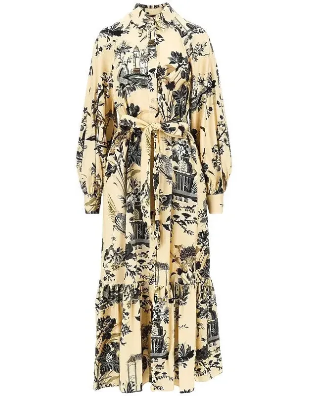 Viscose Twill Long Dress