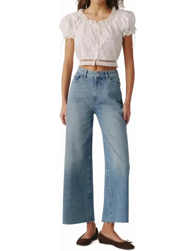 Wide Leg Crop Jeans