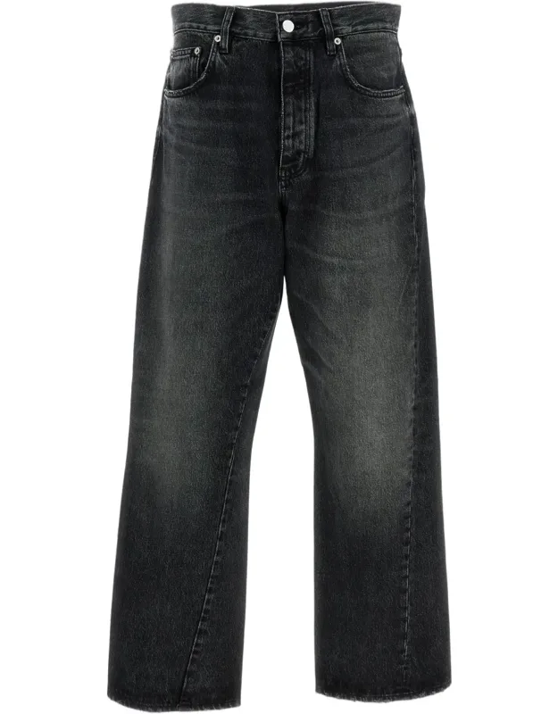 Relaxed Fit Five-pocket Jeans With Kick-flare Hem