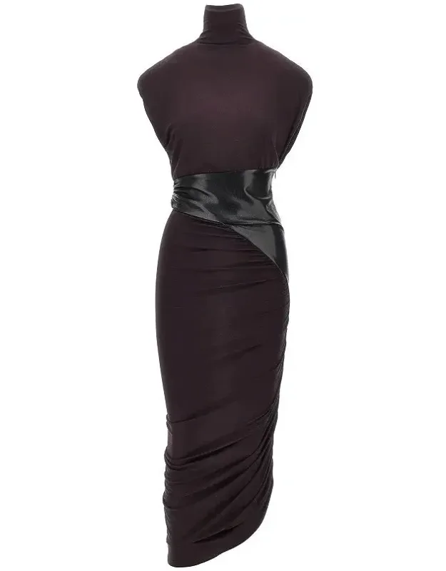 Stretch Viscose Long Dress