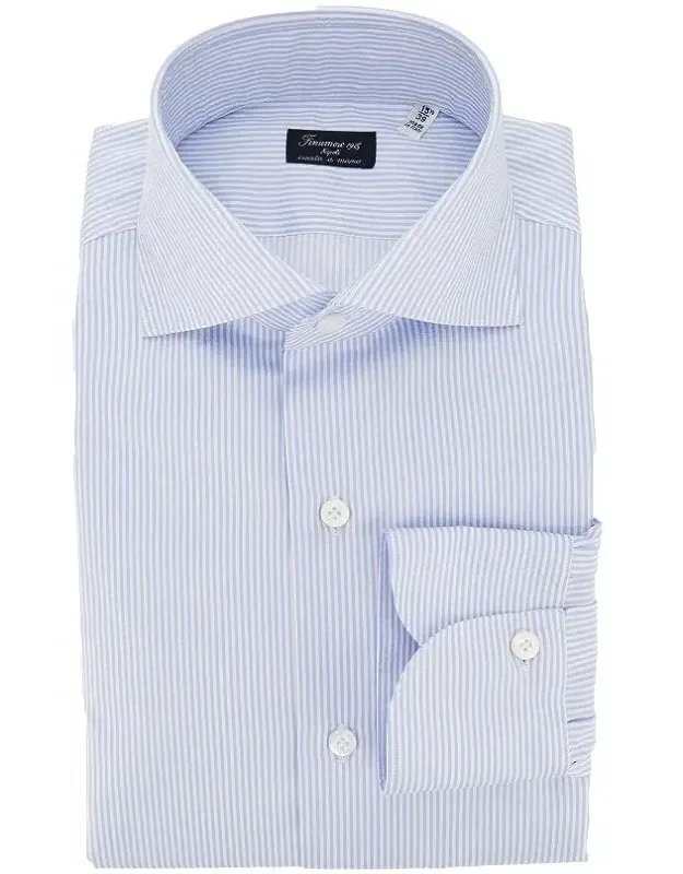 Cotton Shirt With Striped Motif