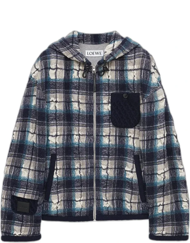 Plaid Hooded Jacket