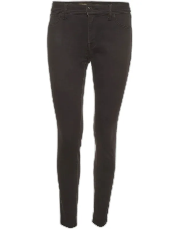 Black Denim Skinny Low-rise Jeans M/waist 32"