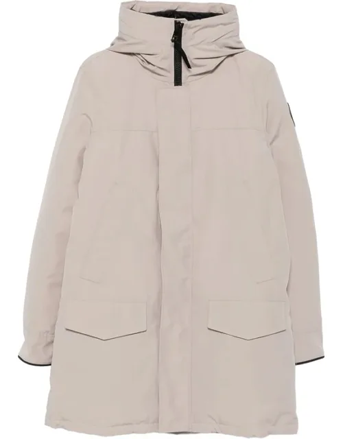 Hooded Logo-patch Coat