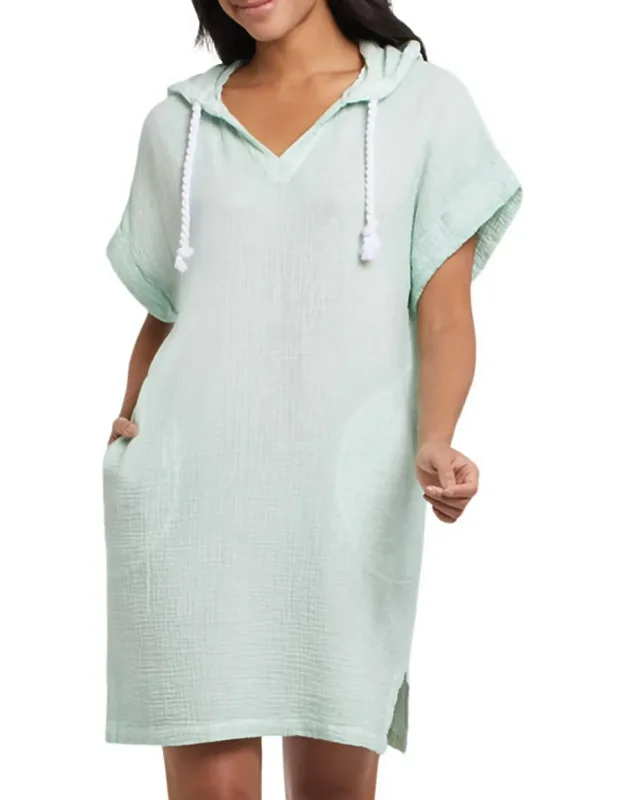 Beach Cover Up Hooded Dress
