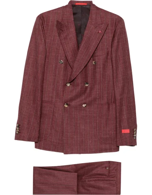 Double-breasted Pinstripe Suit