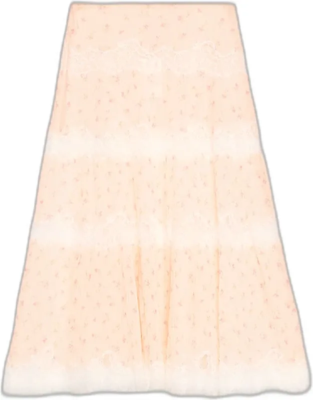 Everhart Cotton-silk Lace Maxi Skirt