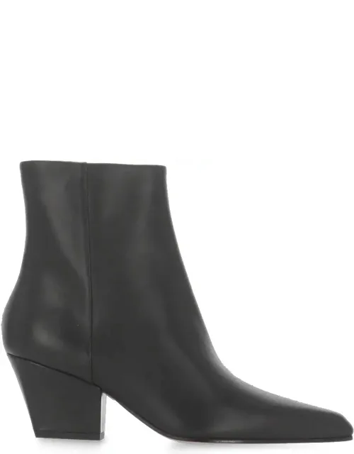 Arrow Toe Leather Boots