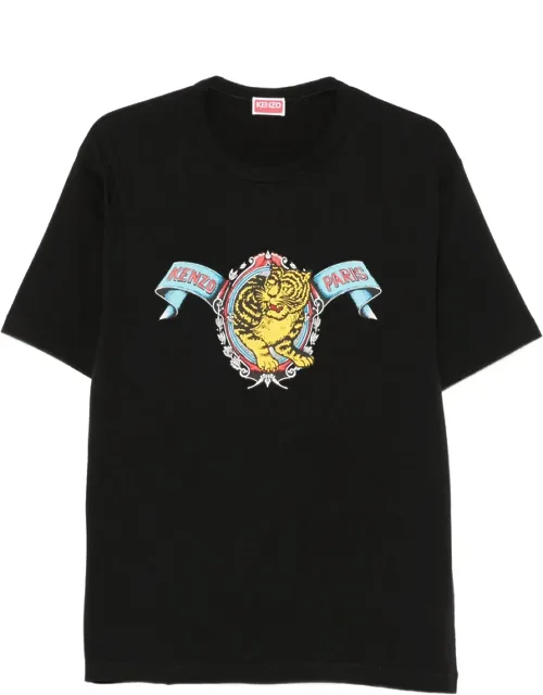 Jumping Tiger-print T-shirt