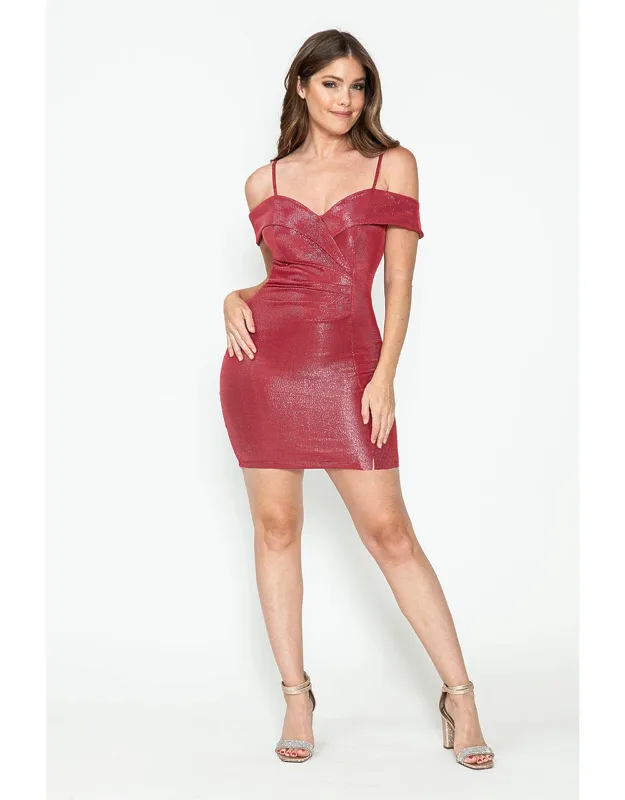 Draped Fitted Cocktail Dress