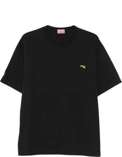 Jumping Tiger-patch T-shirt