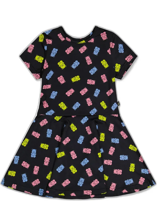 Short Sleeve Dress With Gummy Bears