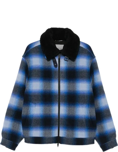 Check-pattern Shirt Jacket