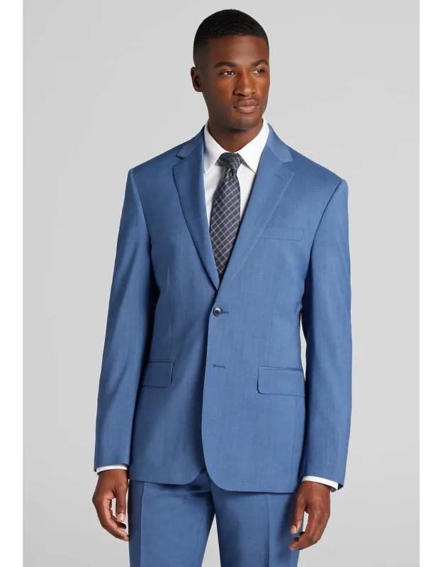 Tailored Fit Italian Wool Suit Jacket
