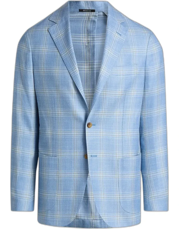 Plaid Wool-blend Sport Coat