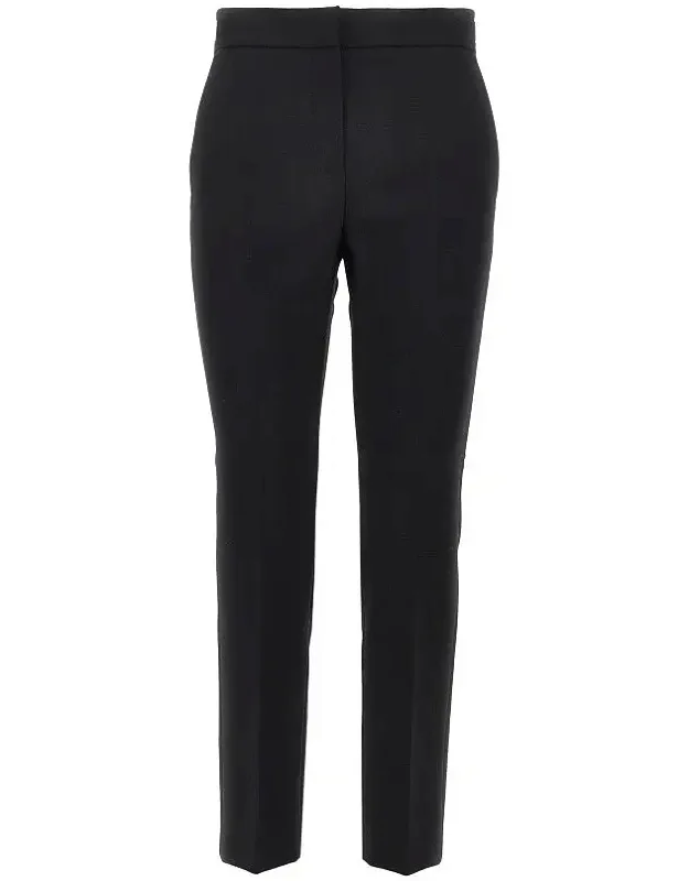 Stretch Wool Canvas Cropped Pants