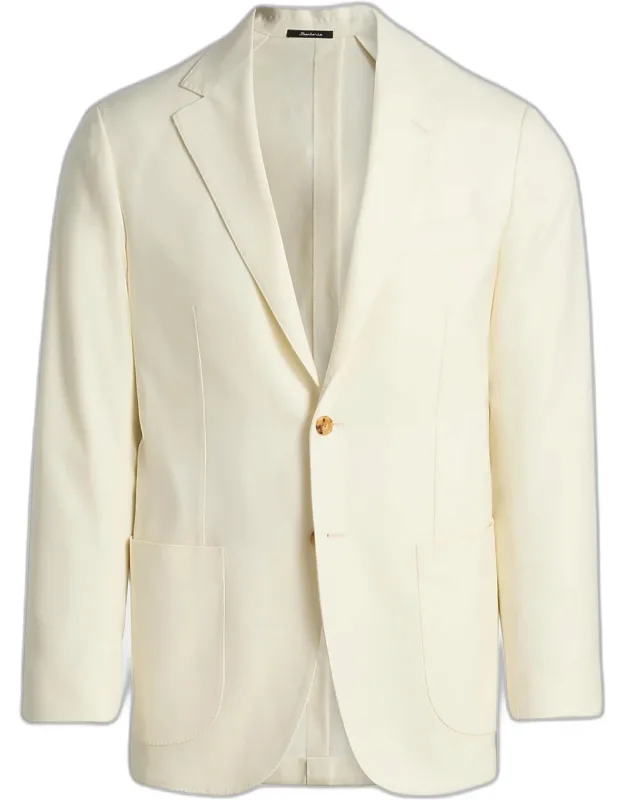 Virgin Wool Single-breasted Sport Coat