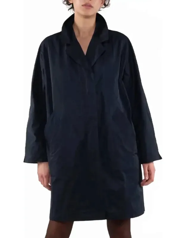 Long Sleeve Nylon Trench Coat