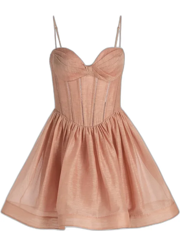 Luna Corset Fit-&-flare Mini Dress