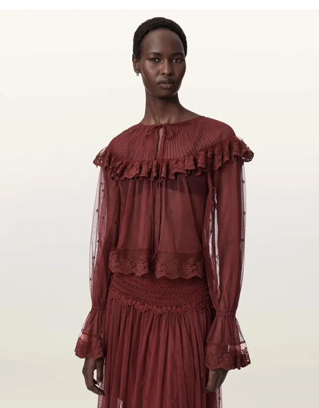 Lace Embroidered Top