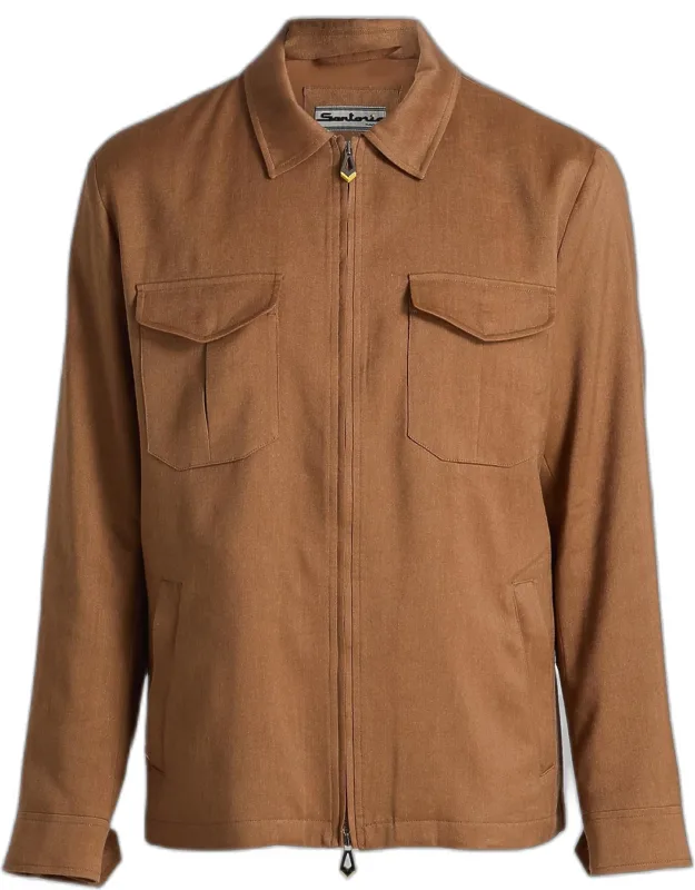 Joly Linen-wool-mohair Jacket
