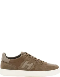 Leather Suede Inserts Sneakers