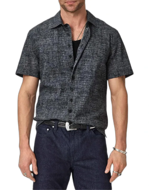 Malon Printed Cotton Seersucker Shirt