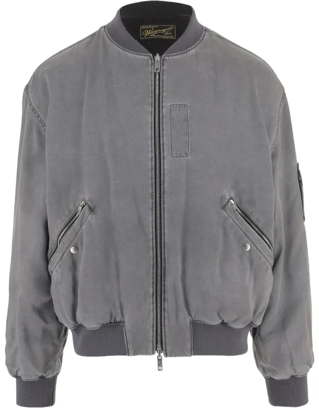 Reversible Cupro And Nylon Jacket With Quilted Texture