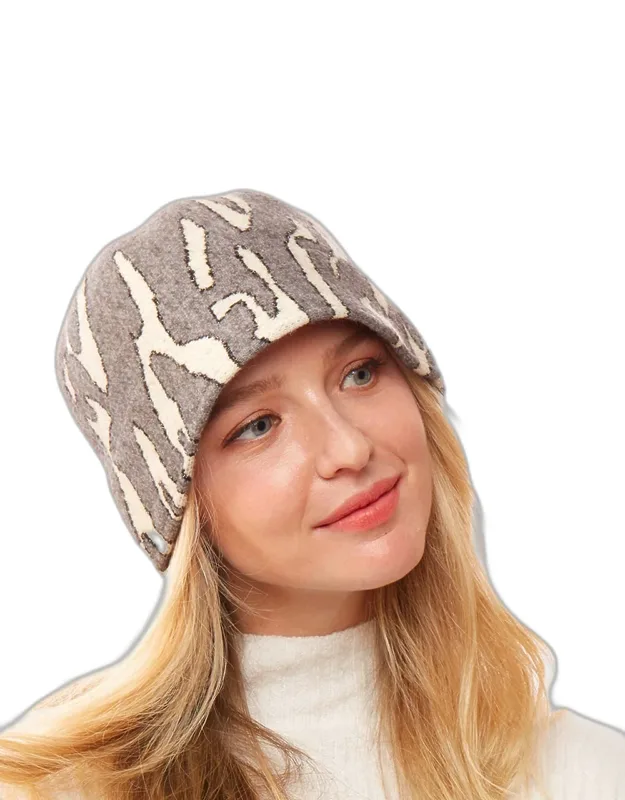 Animal Patterned Soft Fabric Bucket Hat