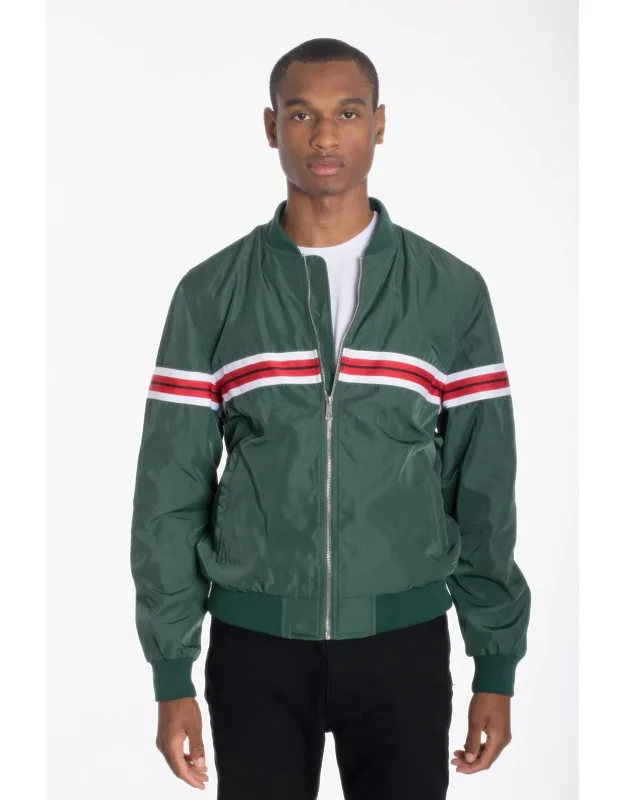 Woven Taped Bomber Jacket