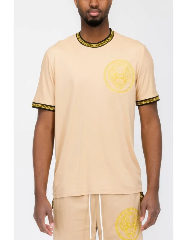 Lion Embroidery T-shirt