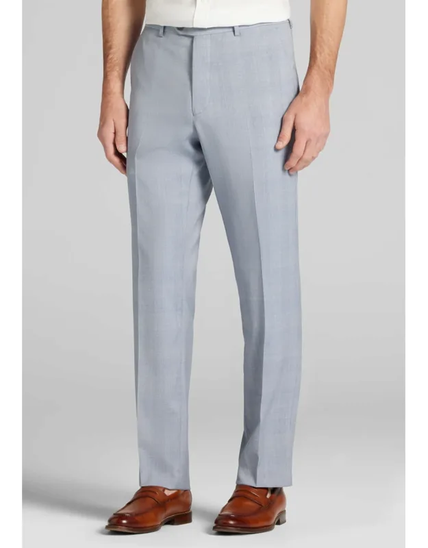 Reserve Collection Tailored Fit Plaid Italian Wool Suit Separate Pants