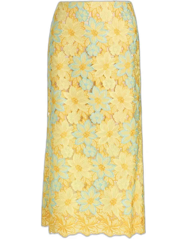 Floral Midi Skirt