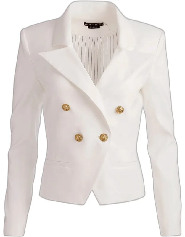 Double-breasted Crop Blazer