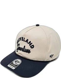 Cleveland Guardians Mlb Rope Script Hitch Snapback Hat