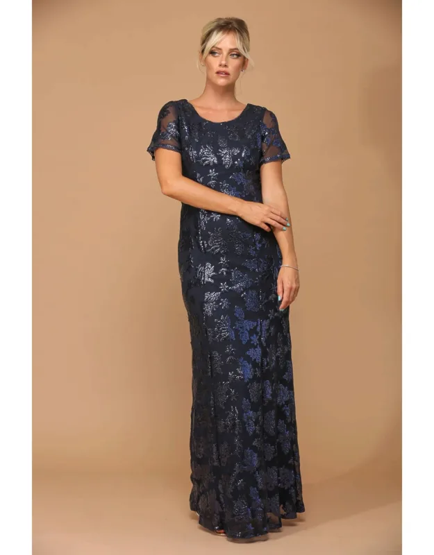Short Sleeve Mother Of The Bride Formal Evening Dress